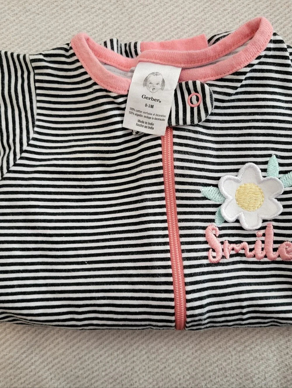 Lot Of 6 Footed Sleepers Pajamas Size 0-3 Months